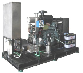 máquina de limpeza por jato de água de alta pressão